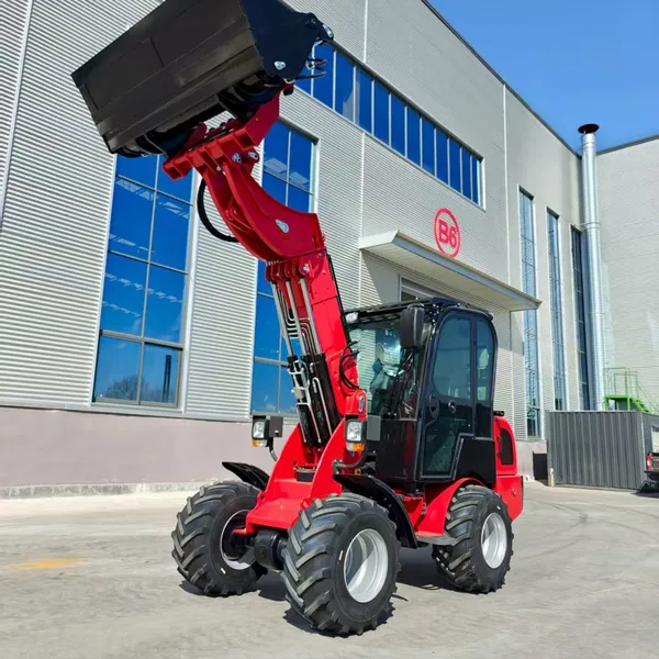HZM Mini New HZM810T Agriculture Articulated Small Compact Farm Garden Telescopic Loader photo-5
