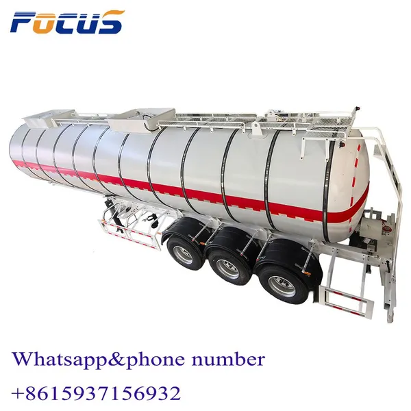 4 Axles 50000 Liters Oil Carbon Steel Tanker, Fuel Stanless Steel Tank Trailer,diesel Aluminum Alloy Tank Trailer,crude Oil Semi Tank Trailer photo-1