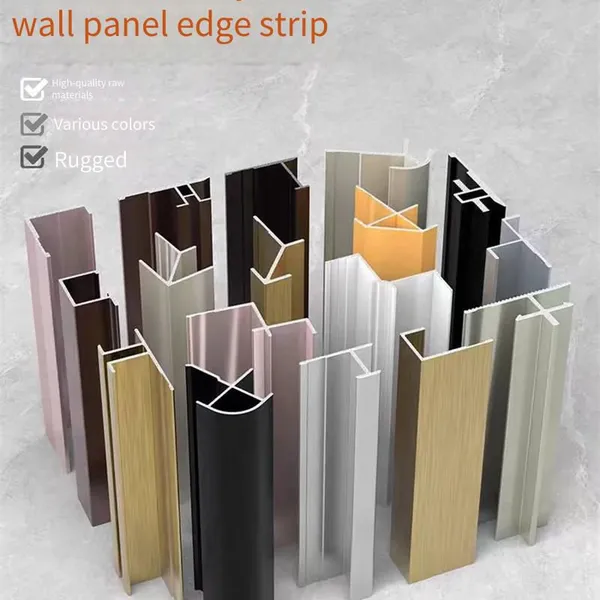 aluminum alloy strips, led light strips, skirting boards, edging strips for wall panel decoration, and corner trims