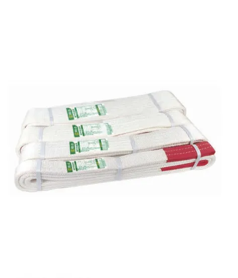 White Flat Lifting Sling, Polyester Webbing Sling for Heavy Lifting