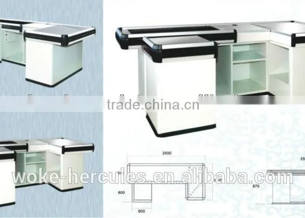 Supermarket Checkout Counter, Cashier Desk, OEM ODM photo-4