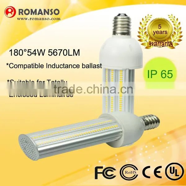E27 54W Led Corn Light Bulbs Replacement Corn Bulb Fixture E27 E40 HID MH Lamp 200w