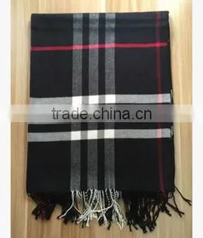 High Quality Fashionable Cotton Cashmere Imitation Tassel Scarf photo-4