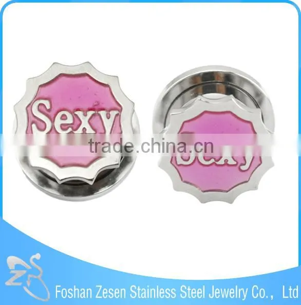 TP011184 New Design Rainbow Anodized Ear Plug Dangle Dream Catcher Body Jewelry photo-5