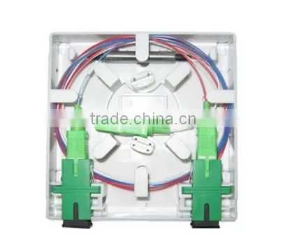 China Manufacturer FTTH Fiber Optical Socket Panel 2 SC Adapter photo-3