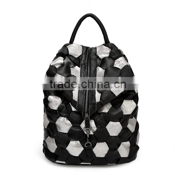 2015 Autumn Top Grain Genuine Leather Backpack Fashion Cattlehide Women Backpack photo-4