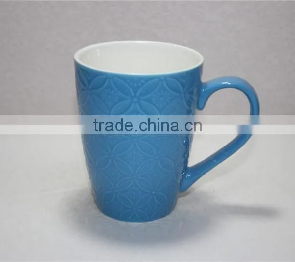 Normal Shape Yellow Colour 13 oz Ceramic Coffee Mug photo-3