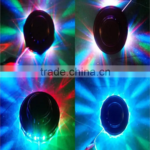 6W Rotating RGB LED Disco Stage Light Effect Party Club Lighting Projector photo-6