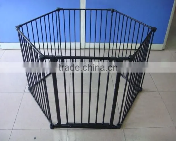 NEW CHILD SAFETY HEARTH GATE / BLACK METAL FIREGUARD/PLAYPEN/DIVIDER