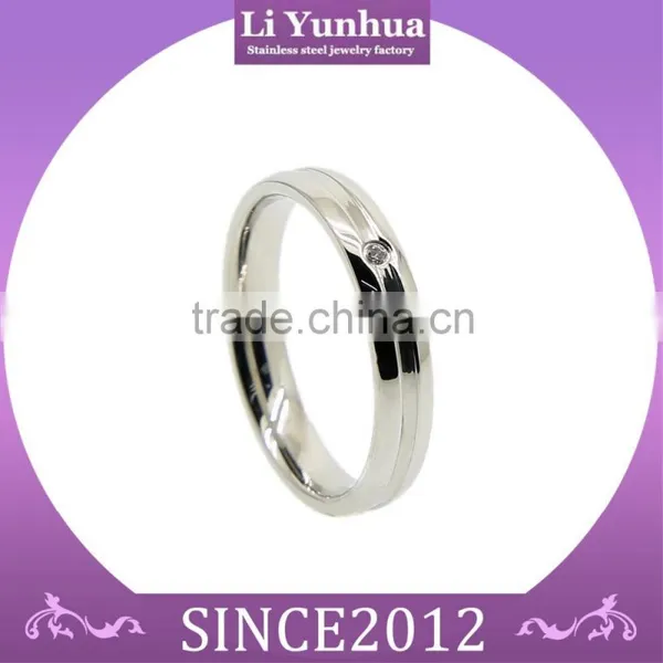 Stainless Steel Jewellery Diamond Ring With CZ Stone & PVD Plating photo-4