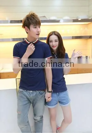 Cotton Material Short Sleeve Couple Polo Shirt Custom Polo t Shirt in Bulk Wholesale photo-4