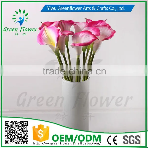 2016 Wholesales Real Touch Calla Lily PU Latex Artificial Flowers Home Decorative Flowers Wedding Decoration photo-5