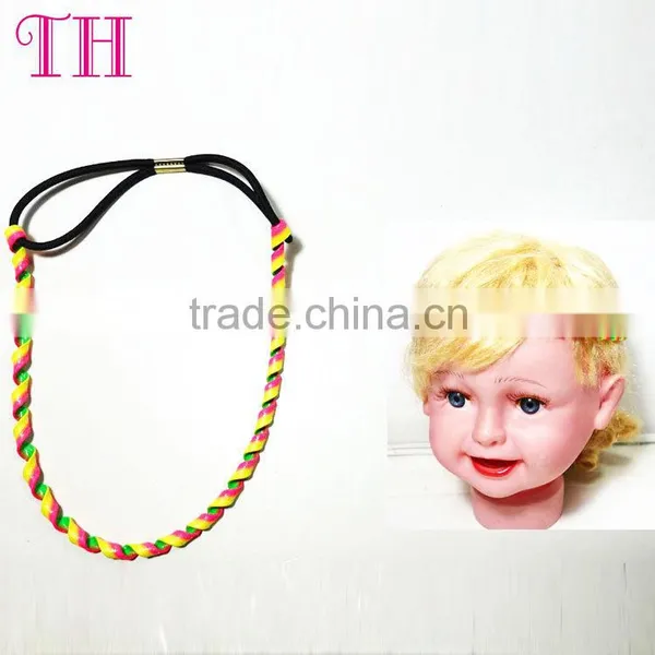 New Arrival Custom Multi-colors Hair Accessories Flexible Coil Hair Band for Girls