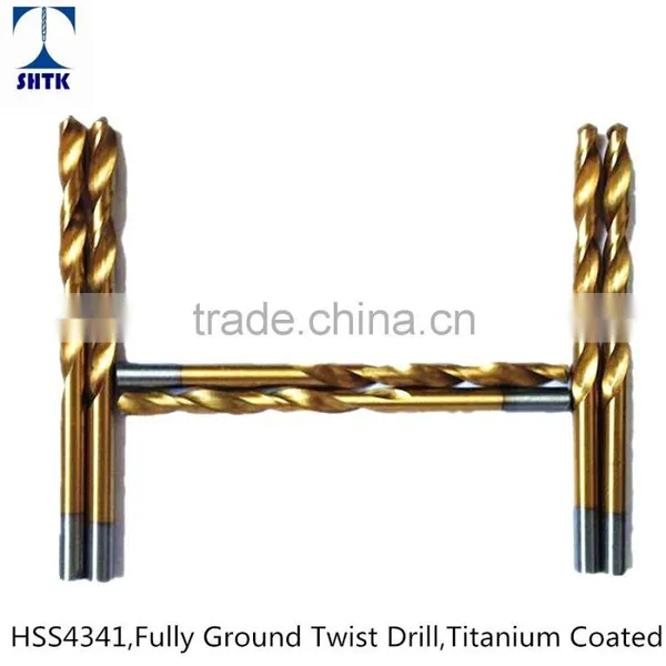 Factory Sales Directly, HSS 4341 Fully Ground Twist Drill Bit, Titanium Coated photo-4