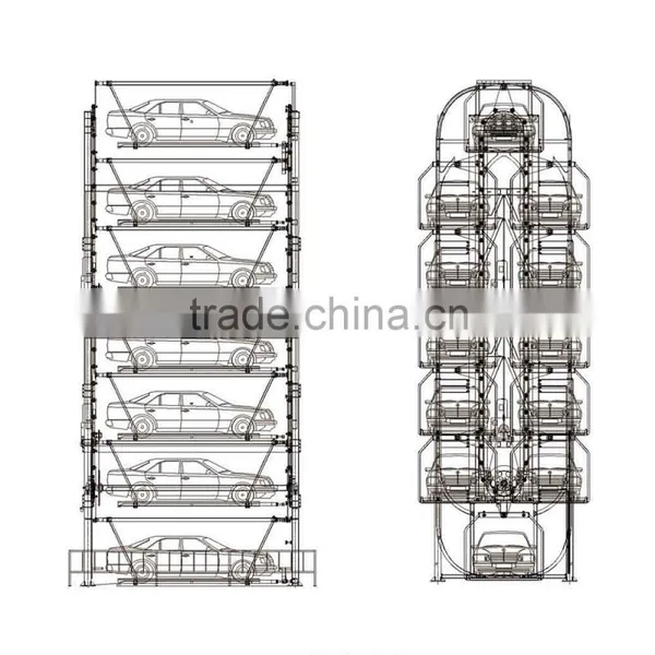 Rotary Parking System Vertical Rotary Smart Parking System Vertical Rotary Car Parking System photo-2