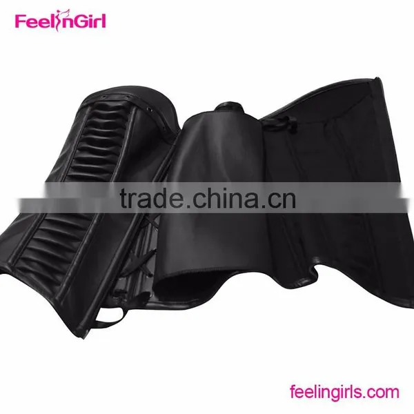 2016 Black Underbust Costume Woman Corset Steampunk Wholesale photo-4