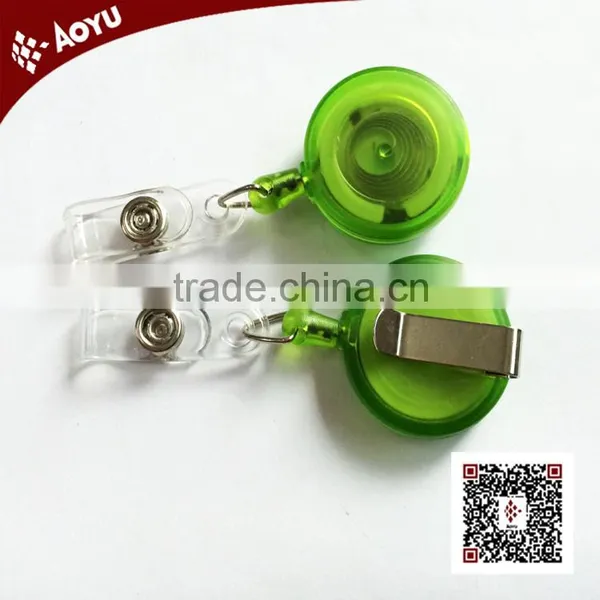Custom Pull Reel/badge Reel/retractable Transparent Badge Reels