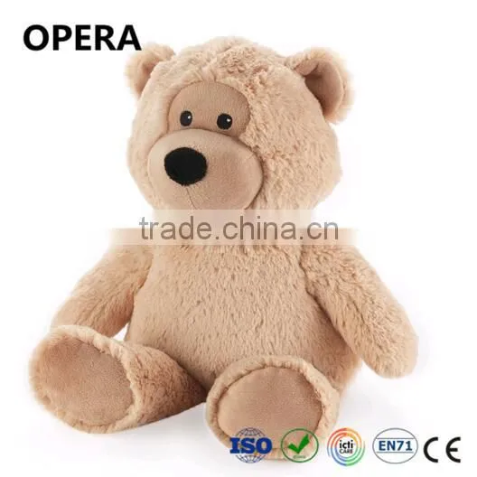 Cuddle PV Fleece Very Soft Fabric Fat Brown Bear Plush Toy