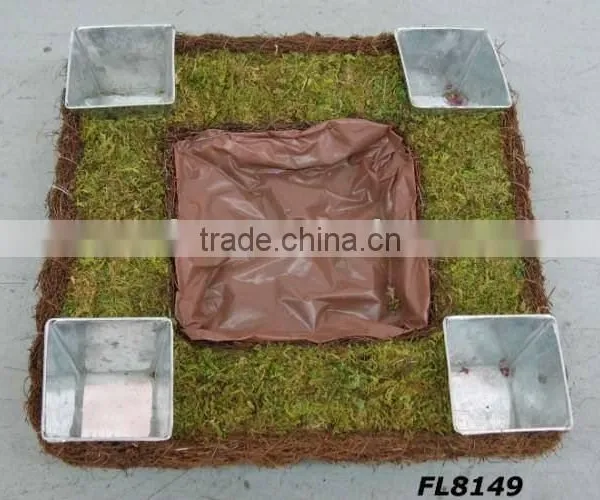 Zinc Flower Pot,moss Planter,bird Feeder,zinc Planter,metal Flower Planter,tin Planter,zinc Container,galvanized Planter