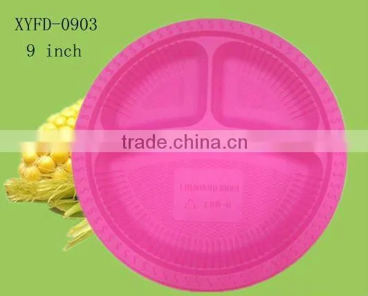 9 Inch Biodegradable Corn Starch Disposable Plates