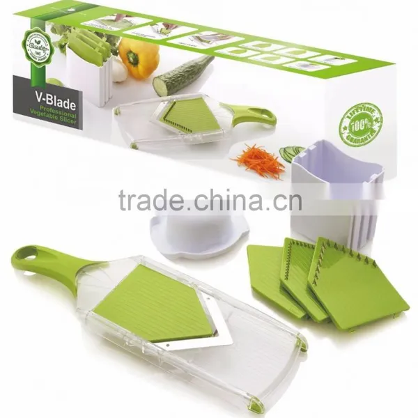 4 Blades Mandoline Slicer, Vegetable Chopper, Tomato Slicer