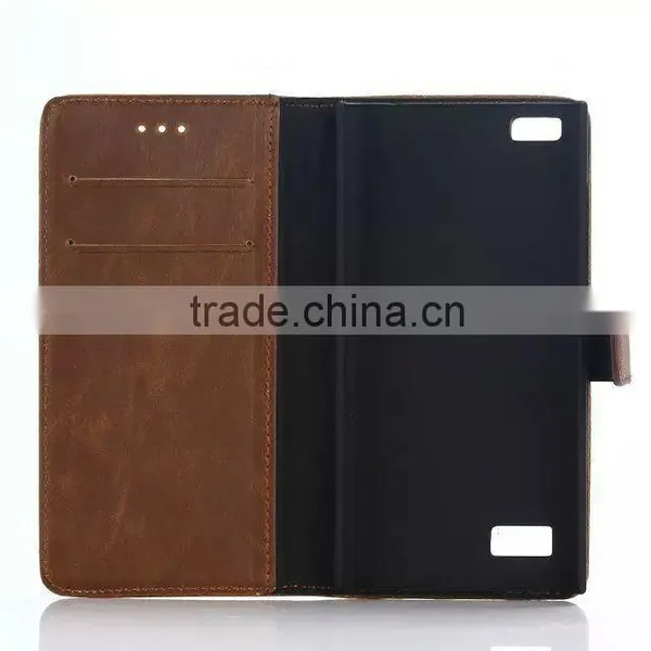 Most Popular Flip Pattern Wallet Leather Case for Blackberry LEAP With Stand photo-6
