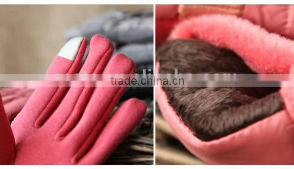 New Arrival Ladies's Ribbon Touch Screen Gloves With Multi Colors photo-5