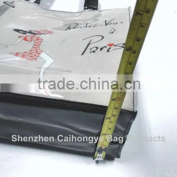 Hot Sale Pvc Coated Cotton Shopping Bag photo-4