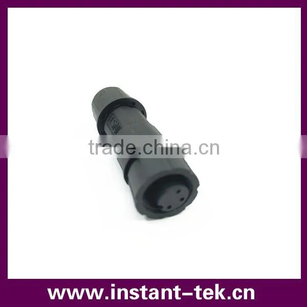 INST Male to Male With Nut Bulkhead Pigtail Cable M12 Connector photo-2