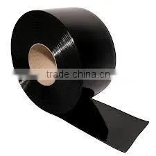 Black Solid PVC Strip Curtain
