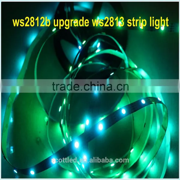 Ws2812b Upgrade Addressable 5m 60LEDs/m DC5V WS2813 RGB Led Pixel Strip,NON-waterproof,with 60pixels/M;WHITE PCB photo-5