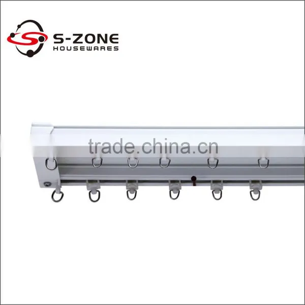 Plastic PVC Double Curtain Track Rail Fitting photo-5