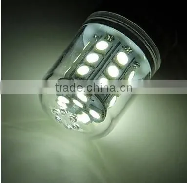 E27 12W 27x5050SMD 1050LM 5500-6500K Cool White Light LED Corn Bulb (85-265V) photo-6