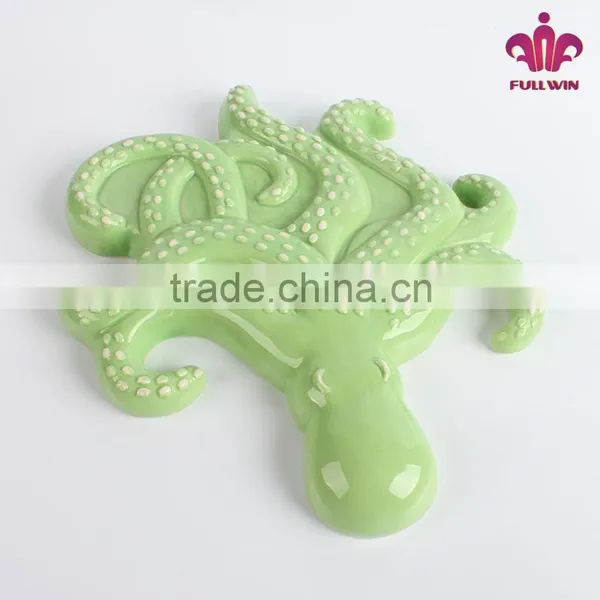 Bulk Cheap Ceramic Wall Plaque Home Decor With Octopus Design photo-2