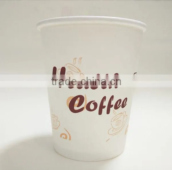 Wholesale Single Wall Logo Print Disposable Paper Cup for Coffee/milk photo-2
