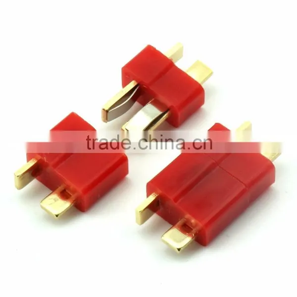 T Shape Plug and Socket, 24k Gold Connector Plug