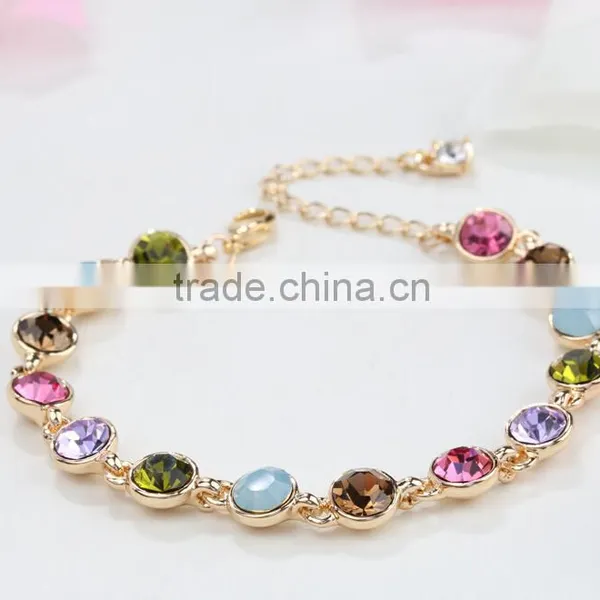 Wholesale Custom Jewelry Fashion Multi Colors Austra Crystal Bracelet Supplier's Choice photo-2