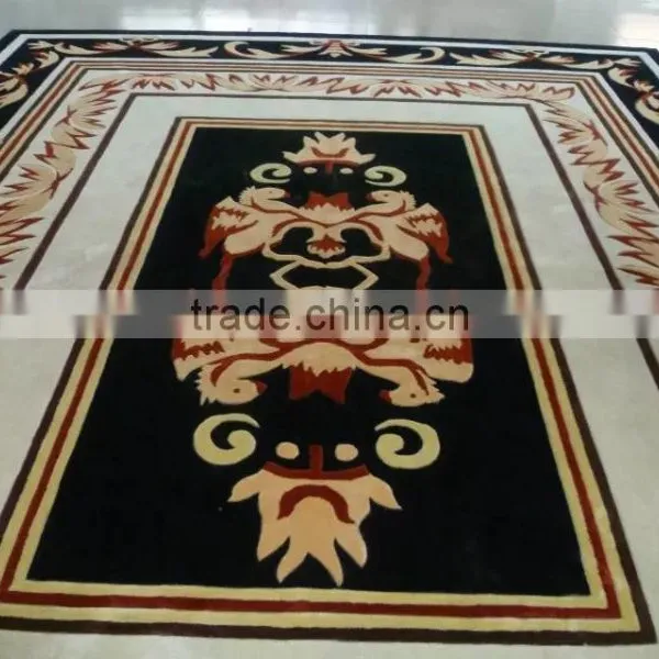 Best Quality Living Room Fine Pattern Deep Cutting Velour Hand Tufted Carpet photo-3