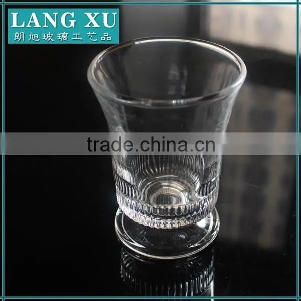 Factory Direct Machine Pressed Clear Drinking Glasses With Base photo-3