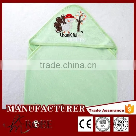 Embroidered Baby Blanket Cotton Terry Cloth Blanket