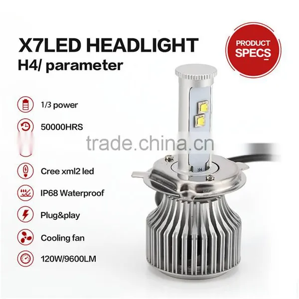 Hot Selling Waterproof Level High H4 Led Headlight P43t in Retail photo-4
