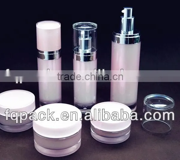 Wholesale High Quality Acrylic Cylinder Bottles And Jars For Cosmetics, Lotion Bottles and Cream Jars