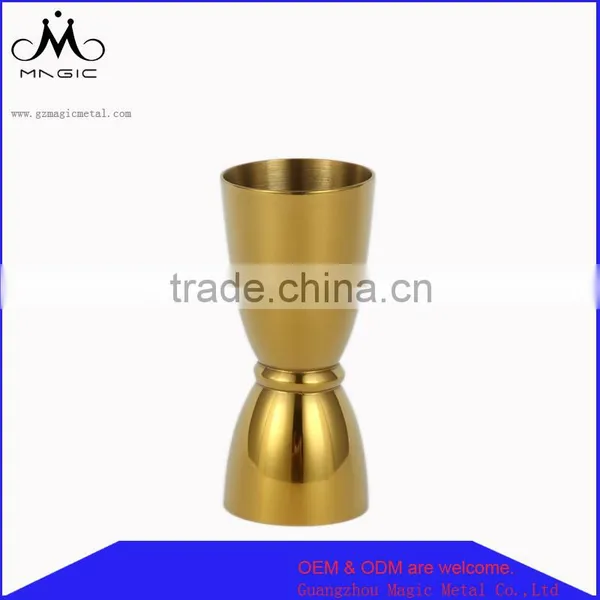 20/40 ml gold-plated measuring jigger