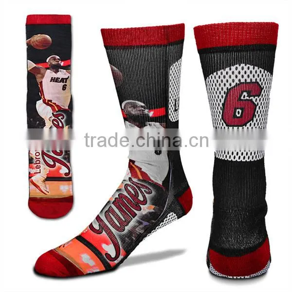 All Over Print Basketball Custom Sublimation Sock photo-2