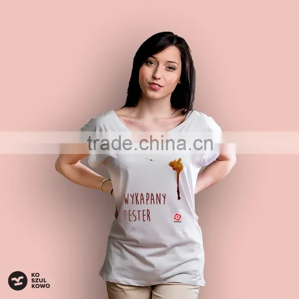 2016 Custom Made T-shirt With Printed Logo Slogan Screenprint Transfer DTG OEM Service Women photo-3