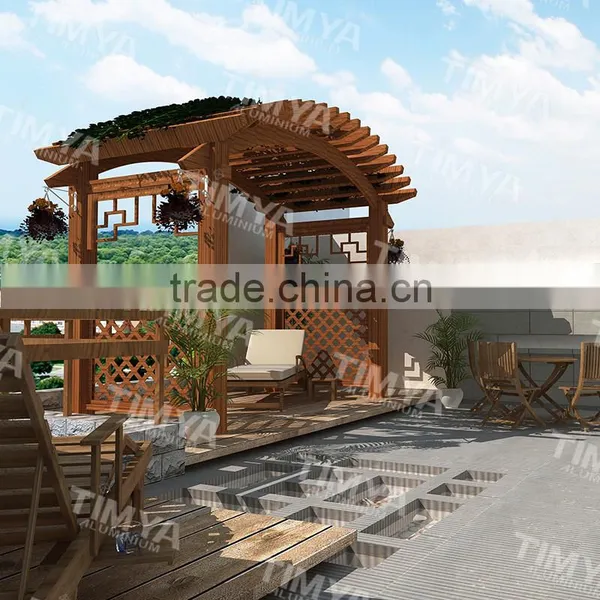 Arch Cheap Aluminium Garden Stone Column Pergola Metal photo-4