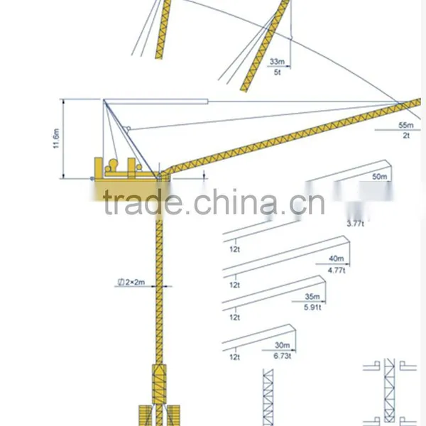 2016 High Technology and Quality Luffing Jib Tower Crane photo-4