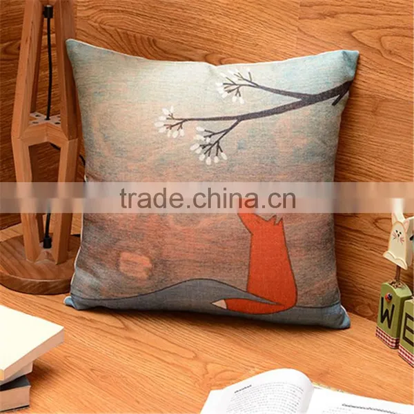 Printed Decorative Throw Pillow Covers Seat Cushion Cover photo-3