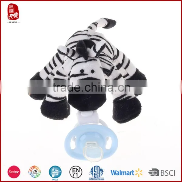 Custom Plush Stuffed Toy Funny Pacifier Baby Pacifier With Plush Toy photo-2