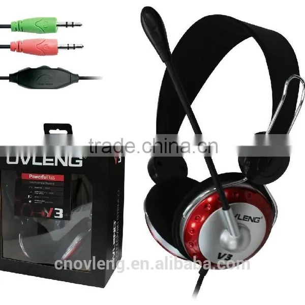 OVLENG Cheap Headphone With Retractable Speaker and Remote Control
